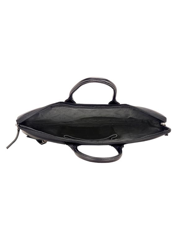 black leatherette laptopbag - 17425243 - Standard Image - 2