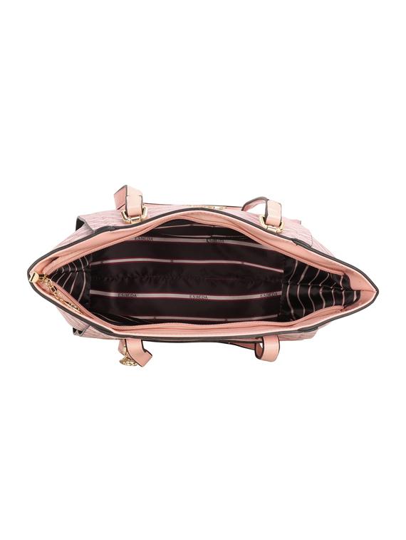 pink leatherette (pu) handbag - 17425255 - Standard Image - 2