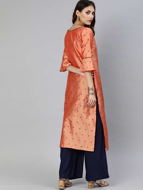 Embroidered Straight Kurta