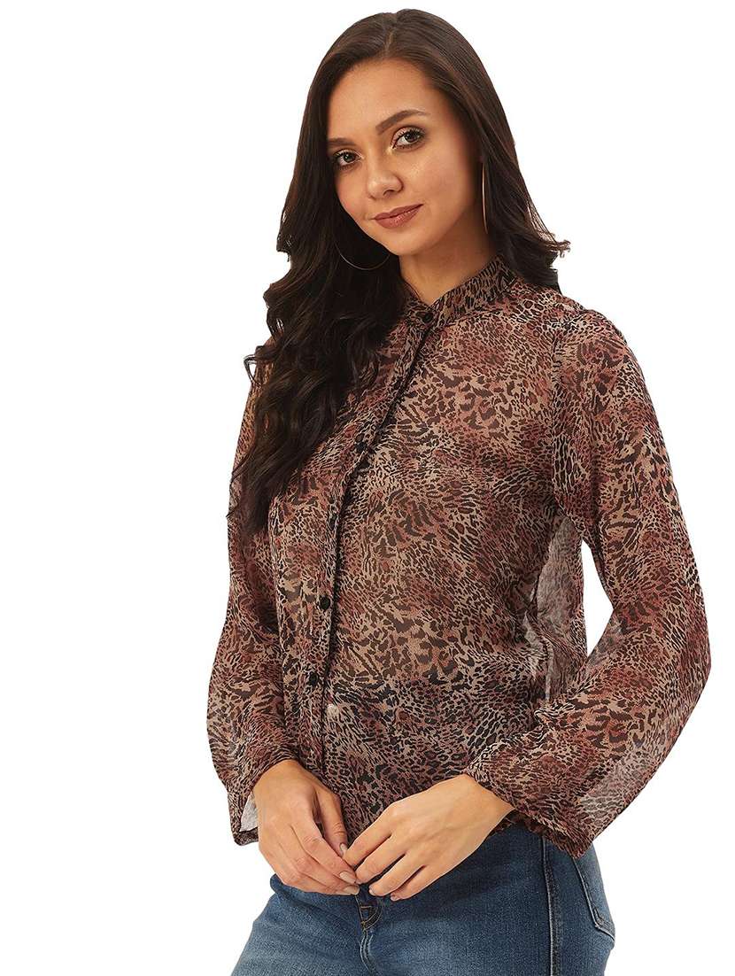 mandarin neck animal top - 17428662 - Zoom Image - 0