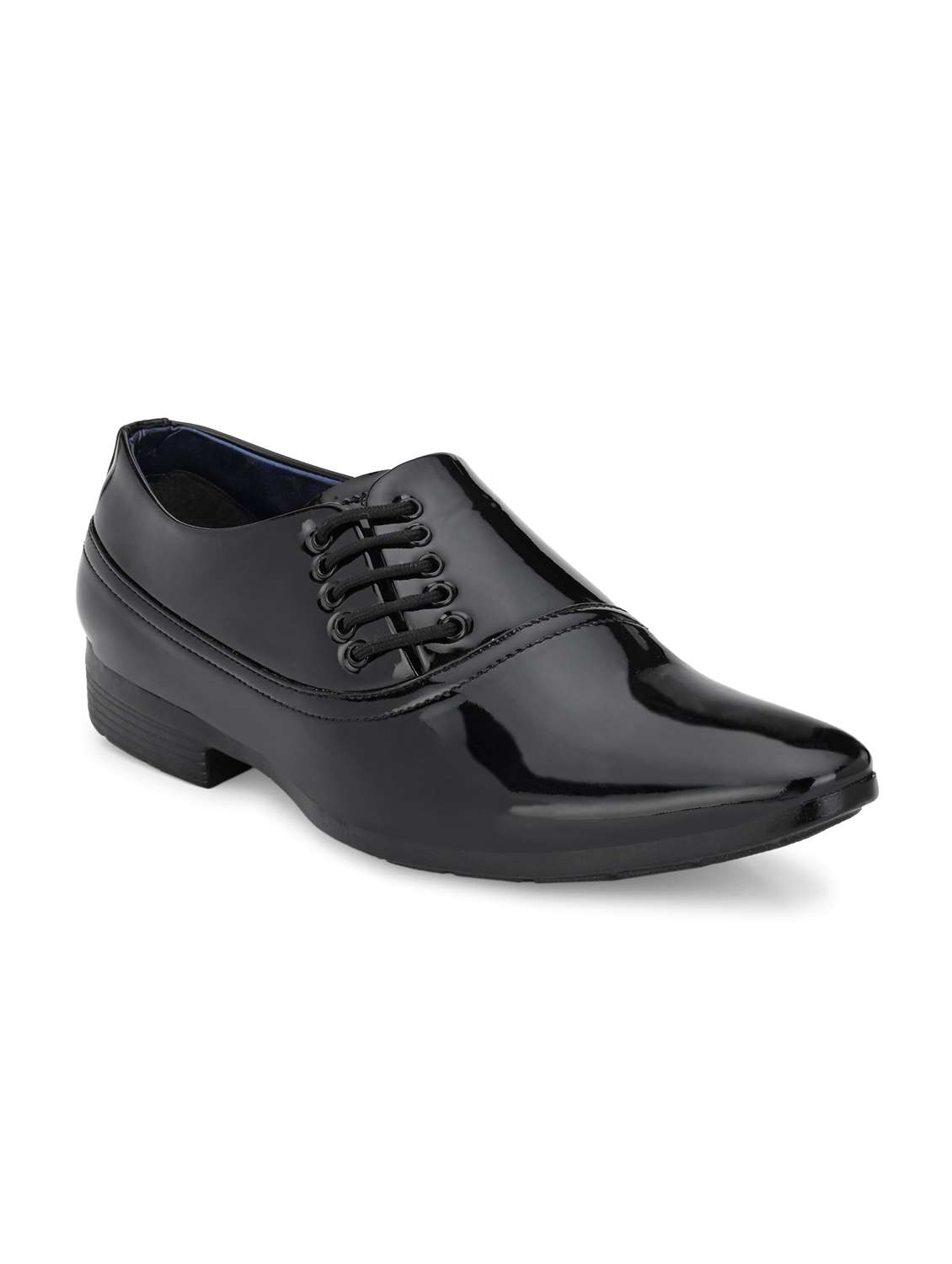 black lace-up derbies