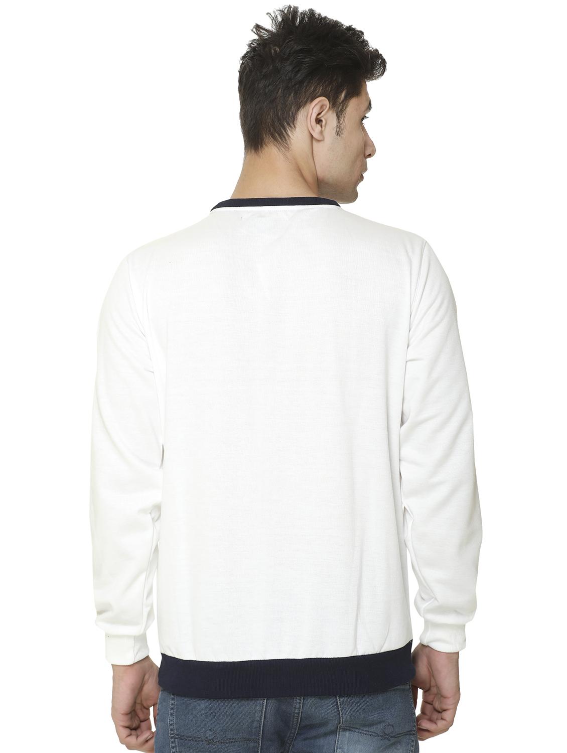 white printed cut & sew sweatshirt - 17428754 - Standard Image - 2