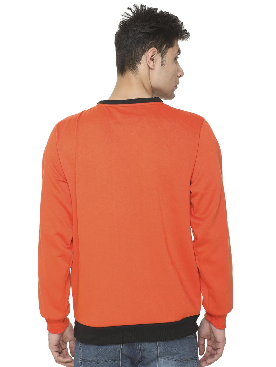 orange printed cut & sew sweatshirt - 17428755 - Standard Image - 2