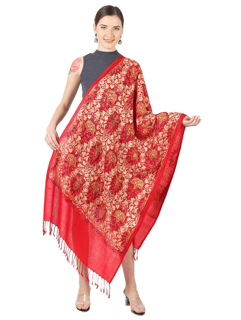 women's floral print stole