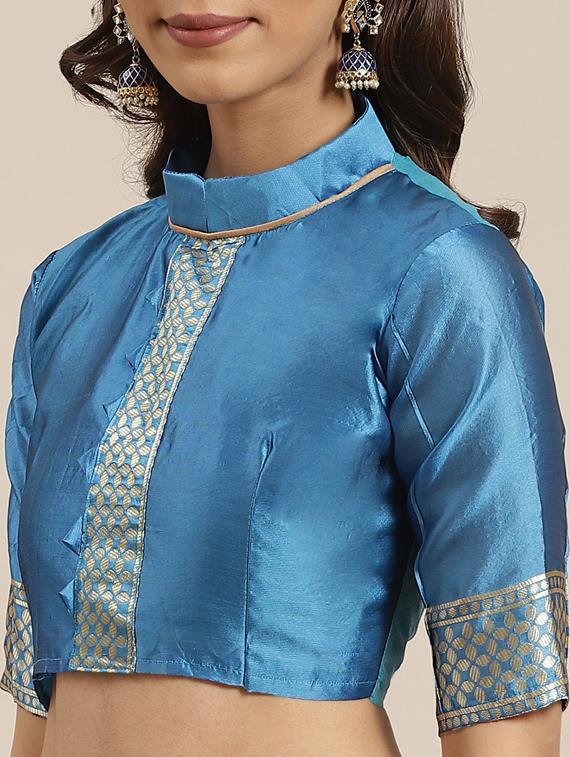 maroon art silk banarasi saree with blouse - 17428991 - Standard Image - 2