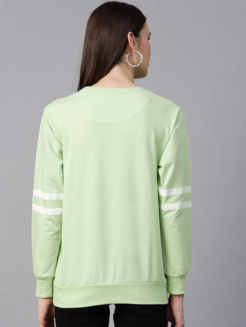 women placement print long sleeve sweatshirt - 17431572 -  Standard Image - 2