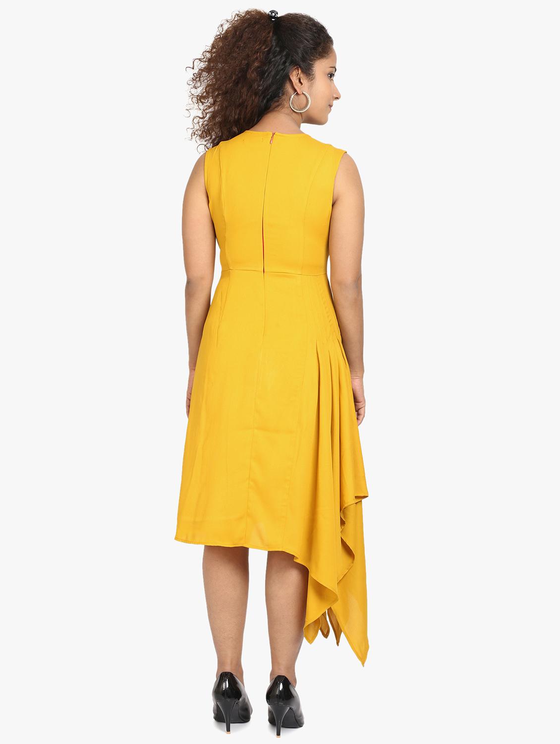 embellished detail asymmetric dress - 17431775 -  Standard Image - 2