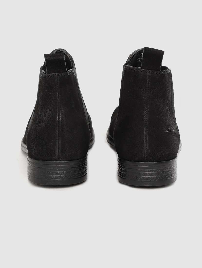 men solid slip on boots - 17432473 - Standard Image - 2