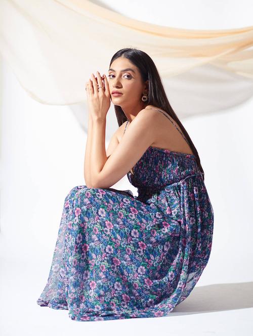 women's fit & flare floral dress - 17435250 -  Standard Image - 0