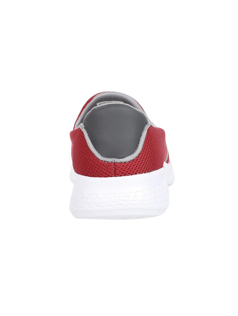 maroon mesh slip on sports shoes - 17436747 -  Standard Image - 2