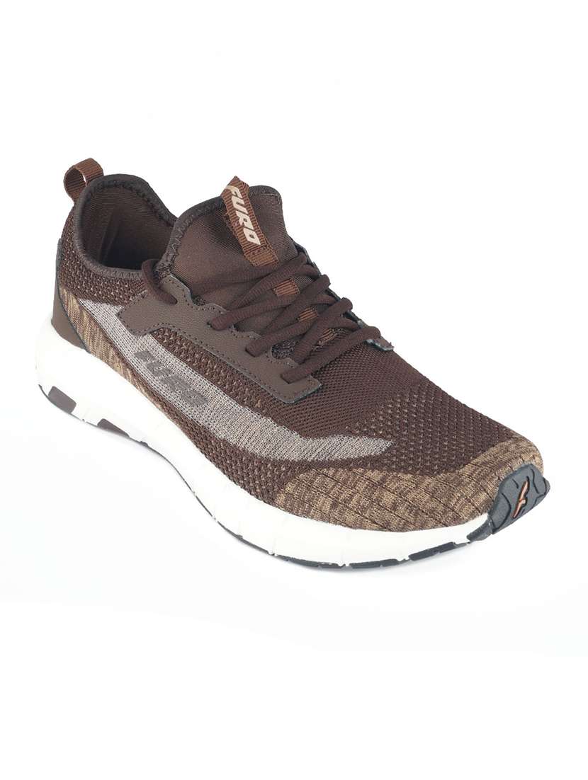 brown mesh sport shoes