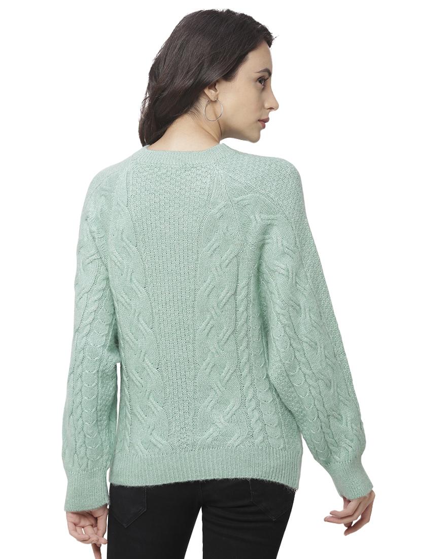 crew neck acrylic pullover - 17437297 - Standard Image - 2