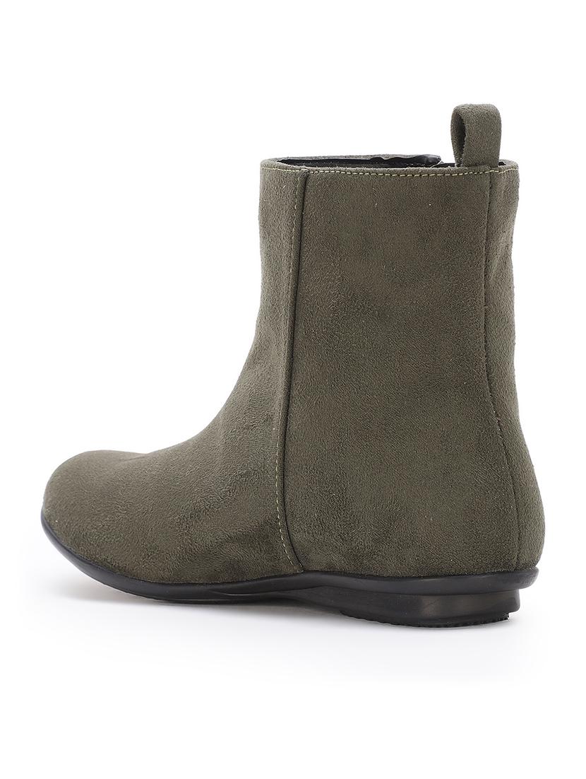 green suede ankle boots - 17438106 - Standard Image - 2
