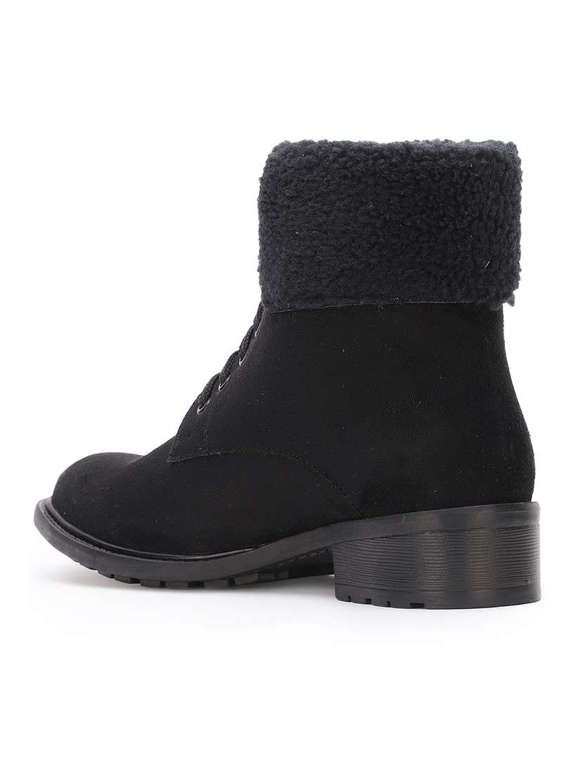 black suede ankle  boots - 17438108 -  Standard Image - 2