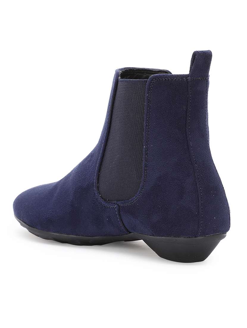 navy suede ankle  boots - 17438118 -  Standard Image - 2