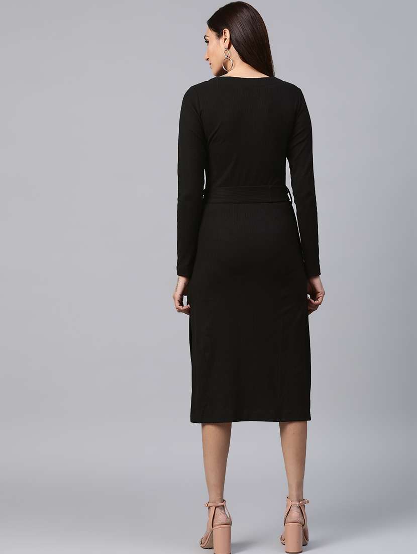 side slit tie front a-line dress  - 17438294 -  Standard Image - 2