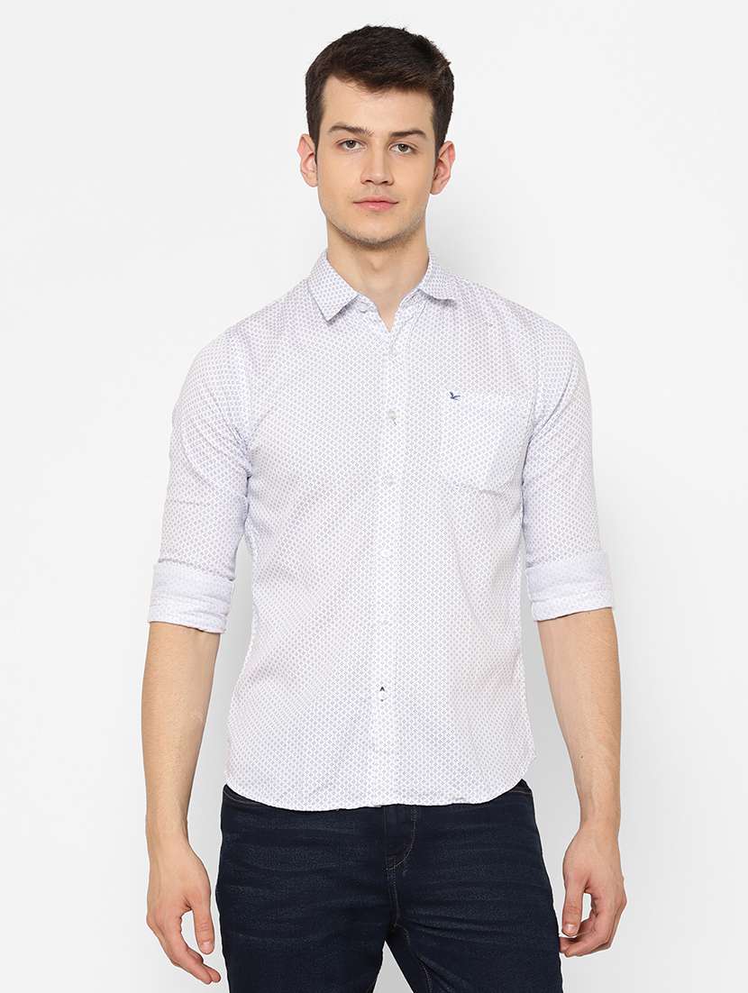 mens geometric casual shirt