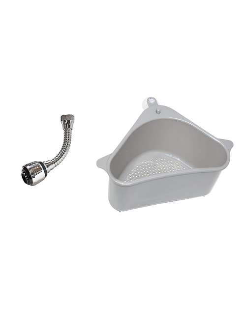 combo of triangular- sink basket corner with turbo flex filter - 17441476 - Standard Image - 0