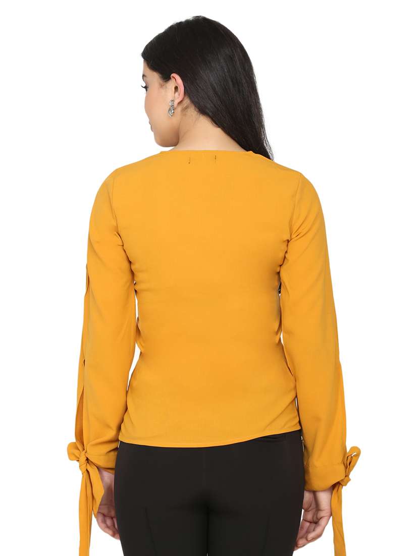 women's straight v neck top - 17442128 -  Standard Image - 2