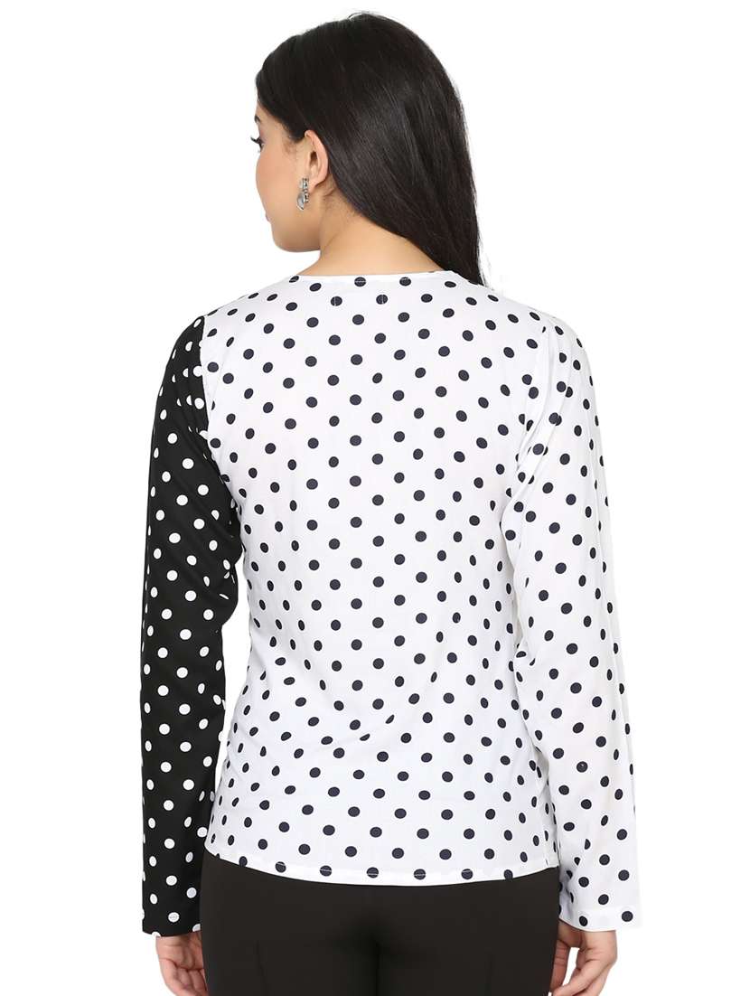 women's straight v neck top - 17442133 -  Standard Image - 2