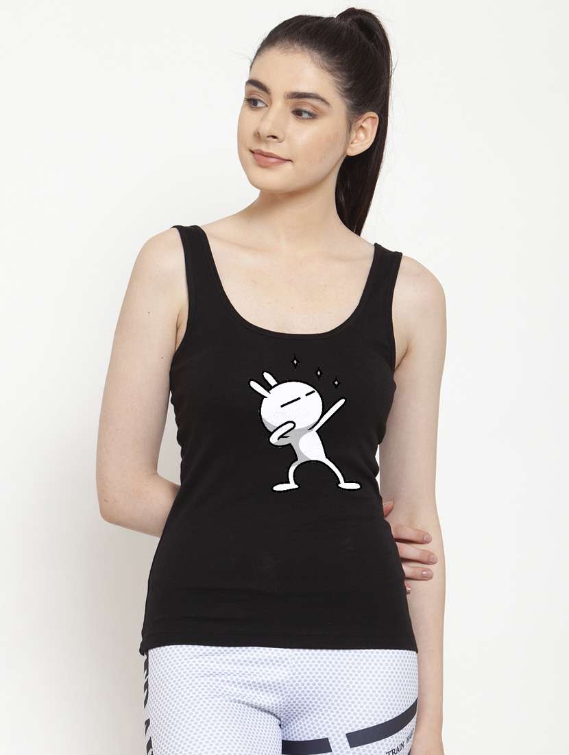 women's tank top shoulder strap top - 17443519 - Zoom Image - 0
