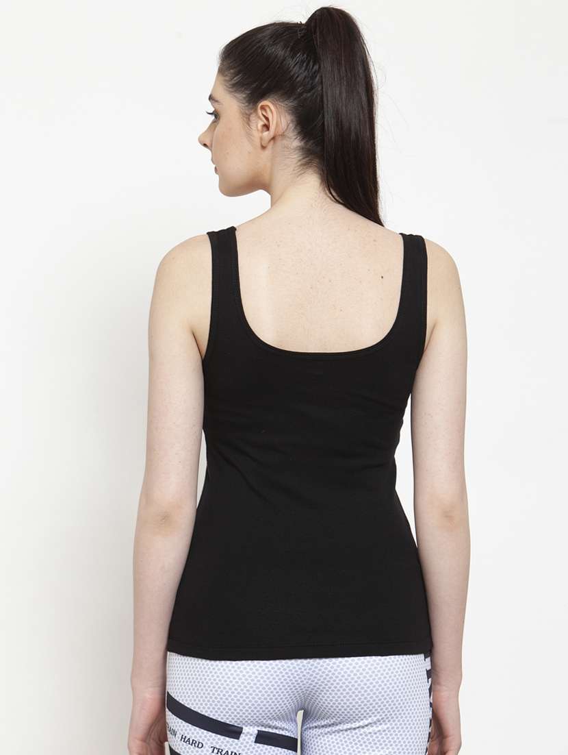 women's tank top shoulder strap top - 17443519 - Standard Image - 2