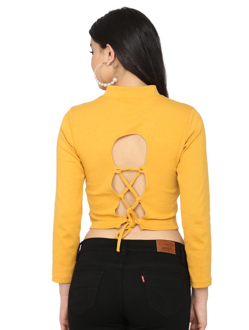 textured crop t-shirt - 17444120 - Standard Image - 2