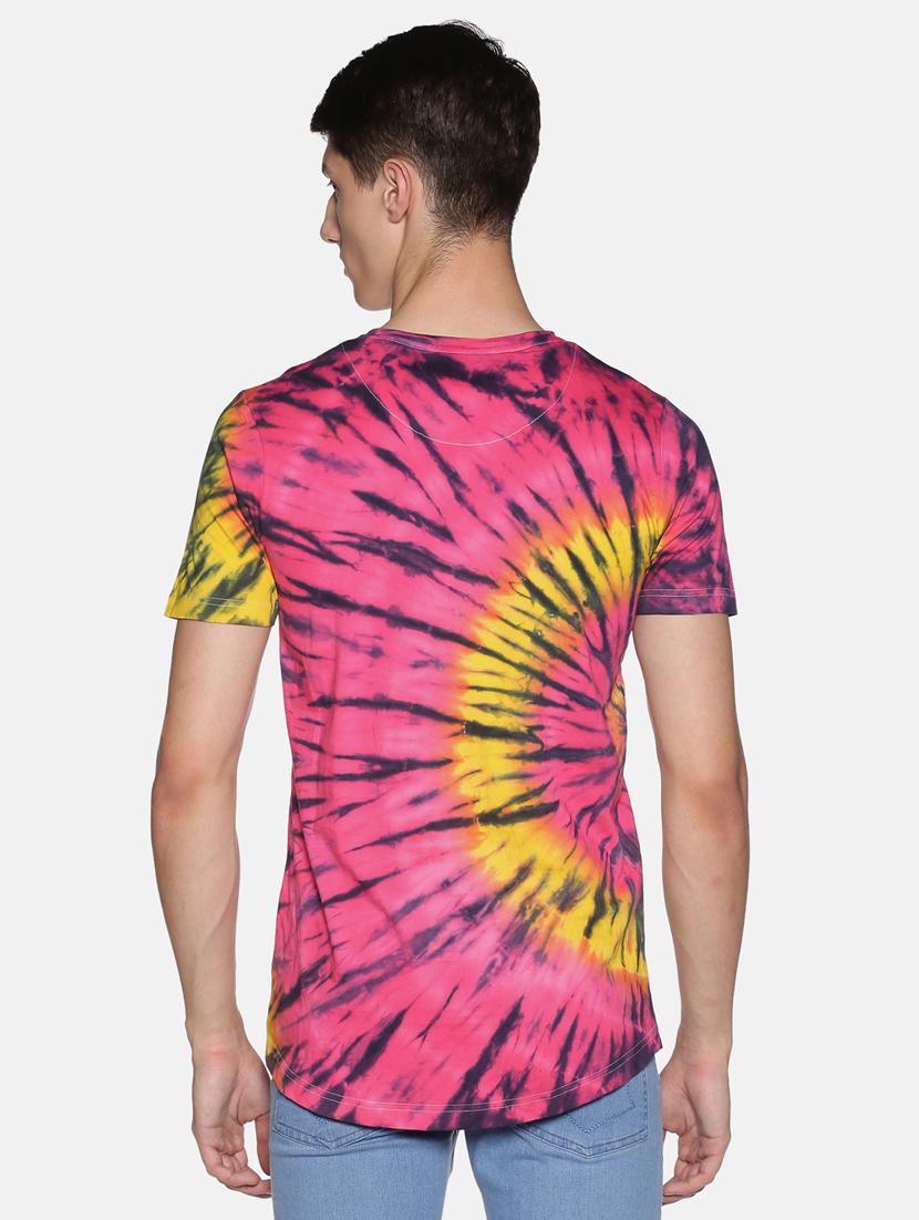 pink typographic tie & dye t-shirt - 17444370 - Standard Image - 2