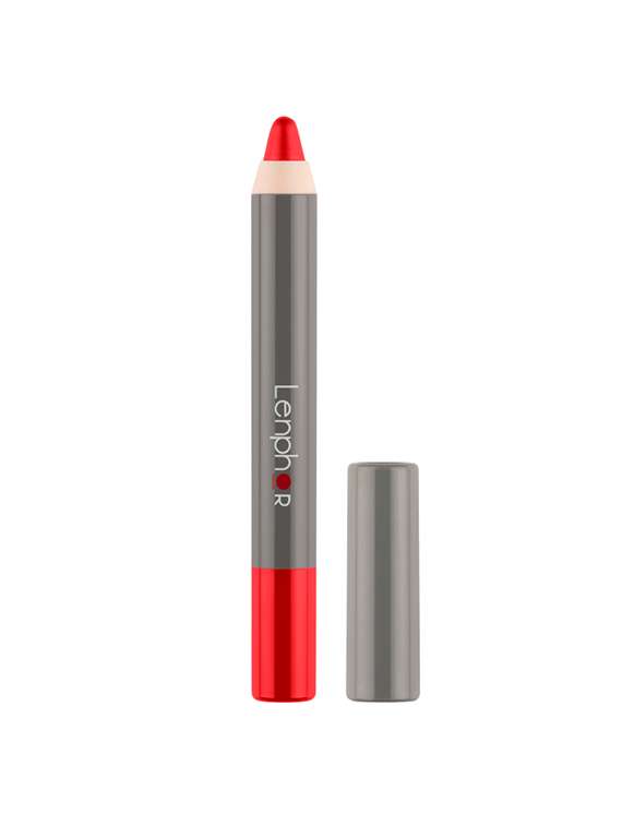 lenphor matt show-off lip crayon red cherry