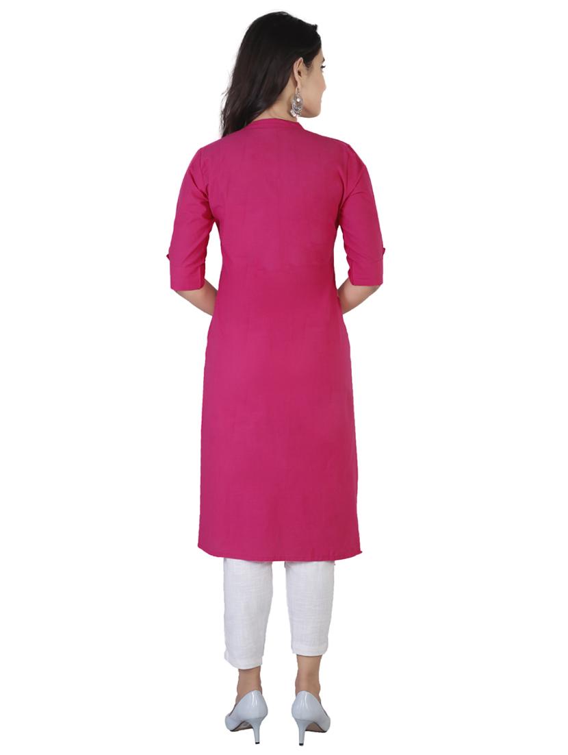 women's straight kurta - 17450179 - Standard Image - 2