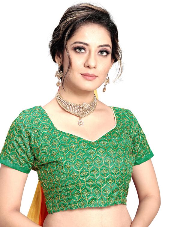self design woven saree with blouse - 17450652 - Standard Image - 2