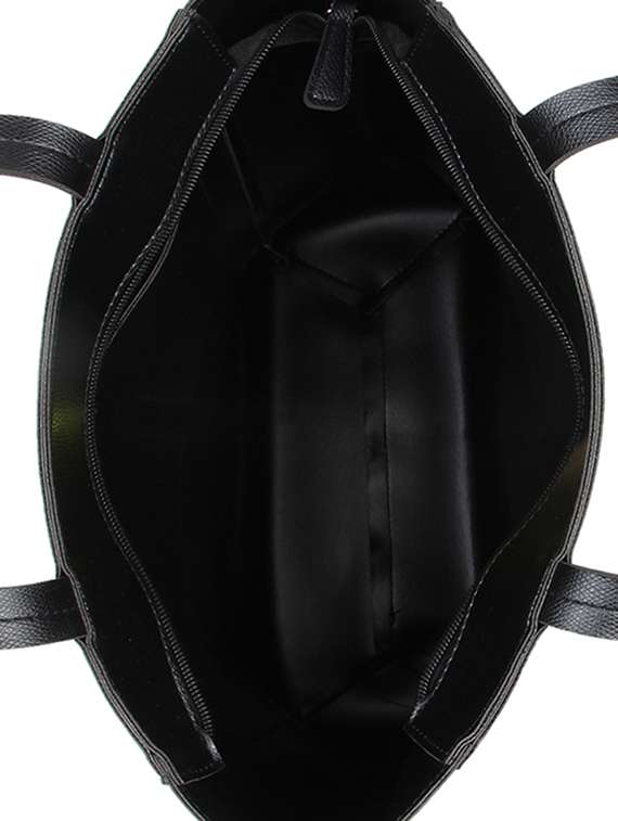 black leatherette (pu) handbag - 17451079 -  Standard Image - 2