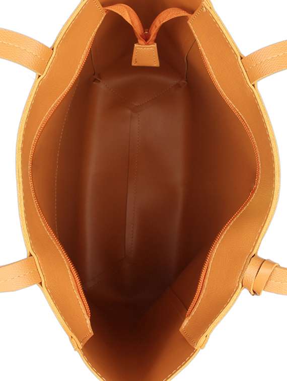 yellow leatherette (pu) handbag - 17451080 -  Standard Image - 2