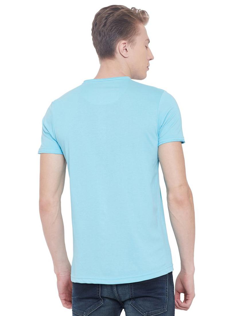 light blue printed t-shirt - 17453423 - Standard Image - 2