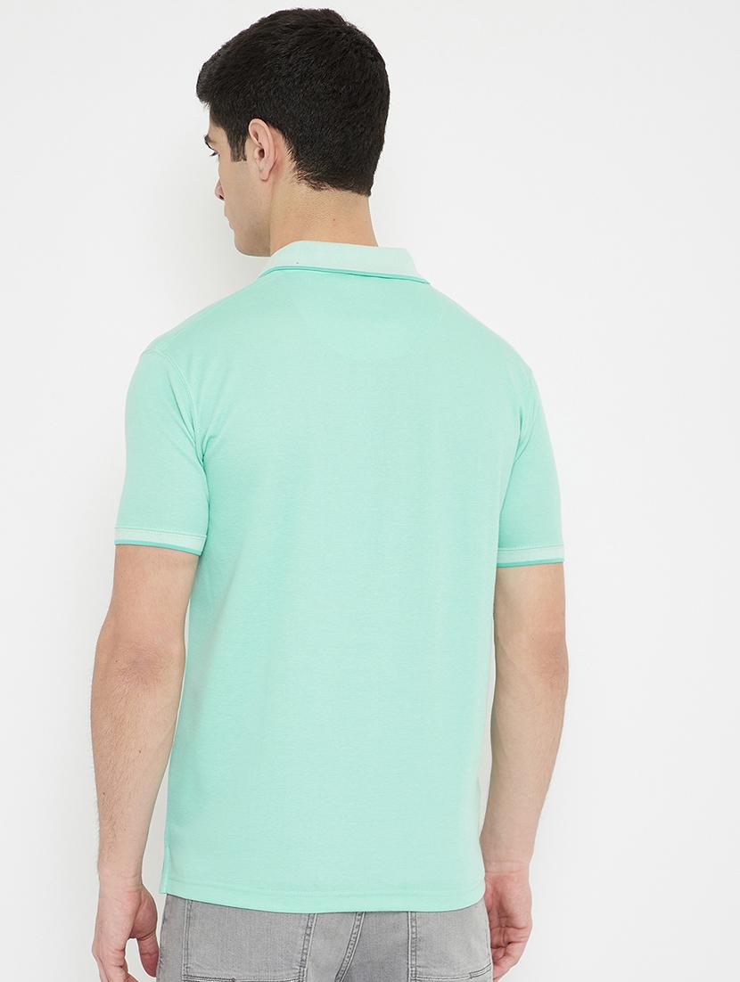 green solid polo t-shirt - 17453437 - Standard Image - 2