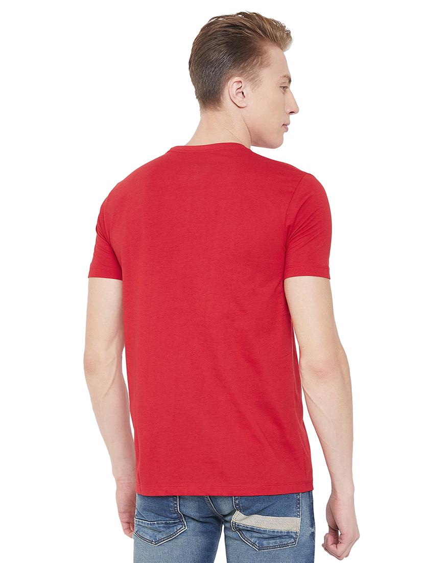 red printed t-shirt - 17453553 - Standard Image - 2