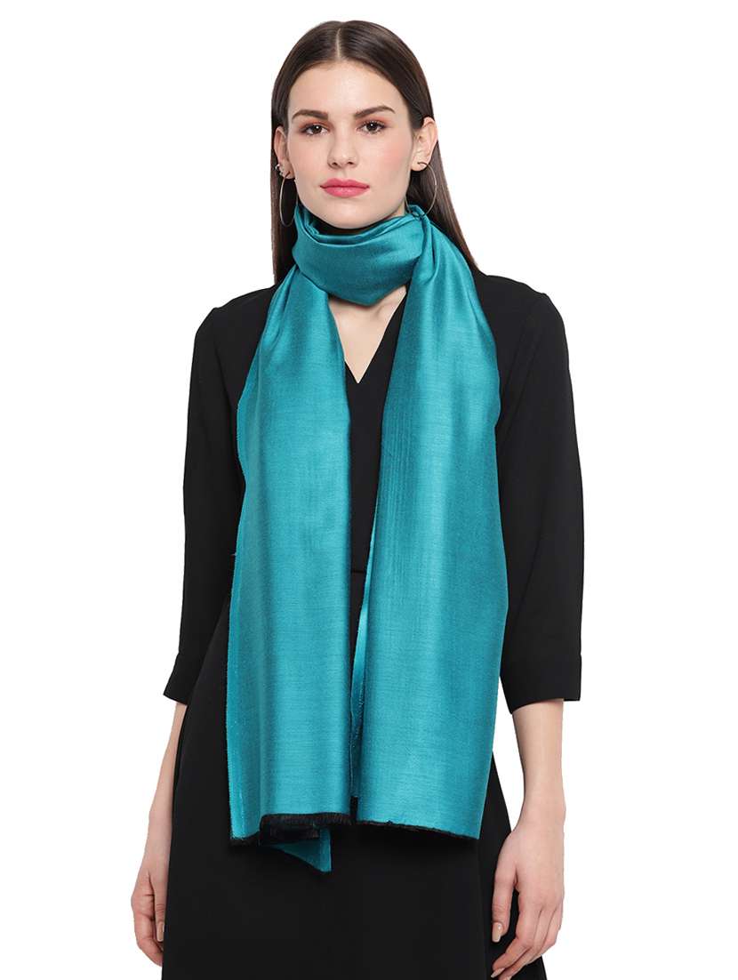 light blue modal silk stole - 17454497 -  Standard Image - 2