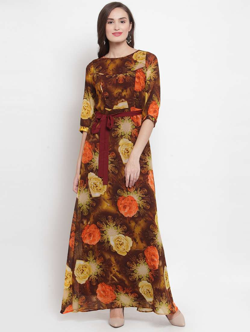 tie front a-line dress