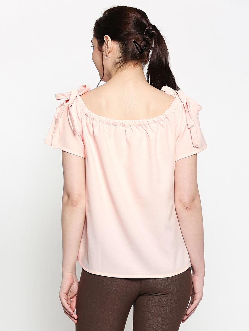 boat neck solid top - 17457773 - Standard Image - 2