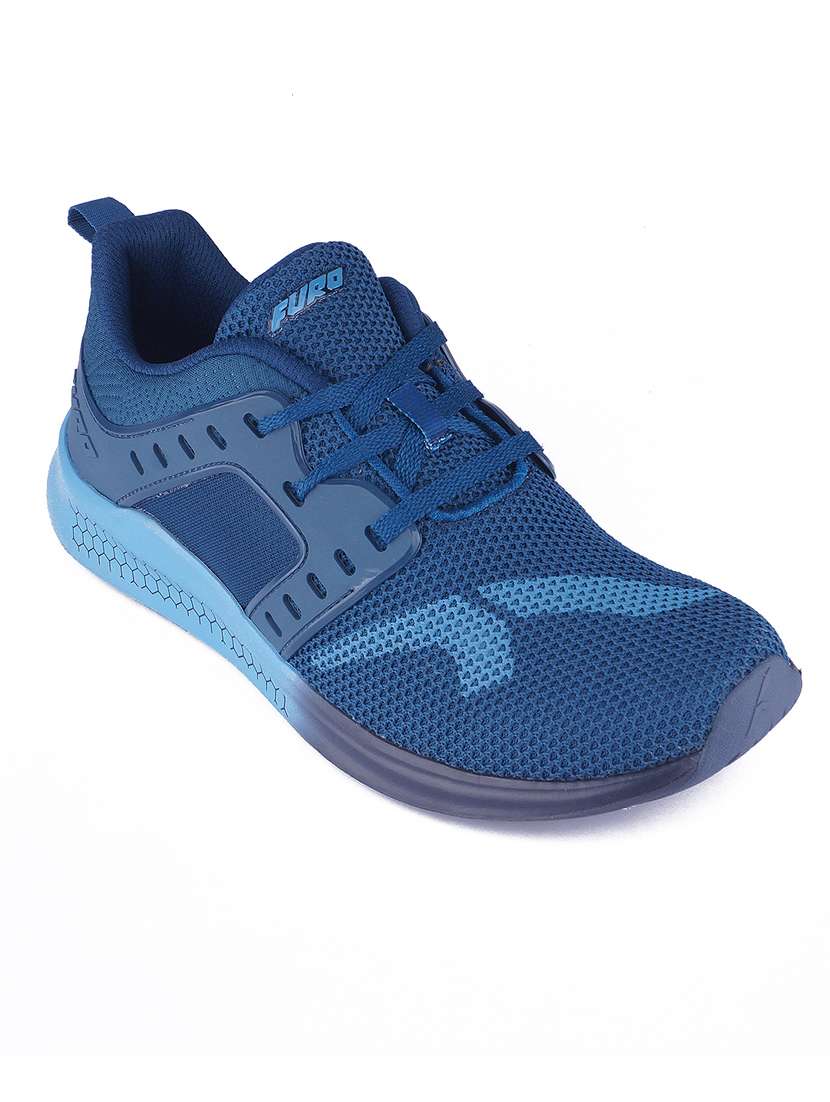 blue mesh sport shoes