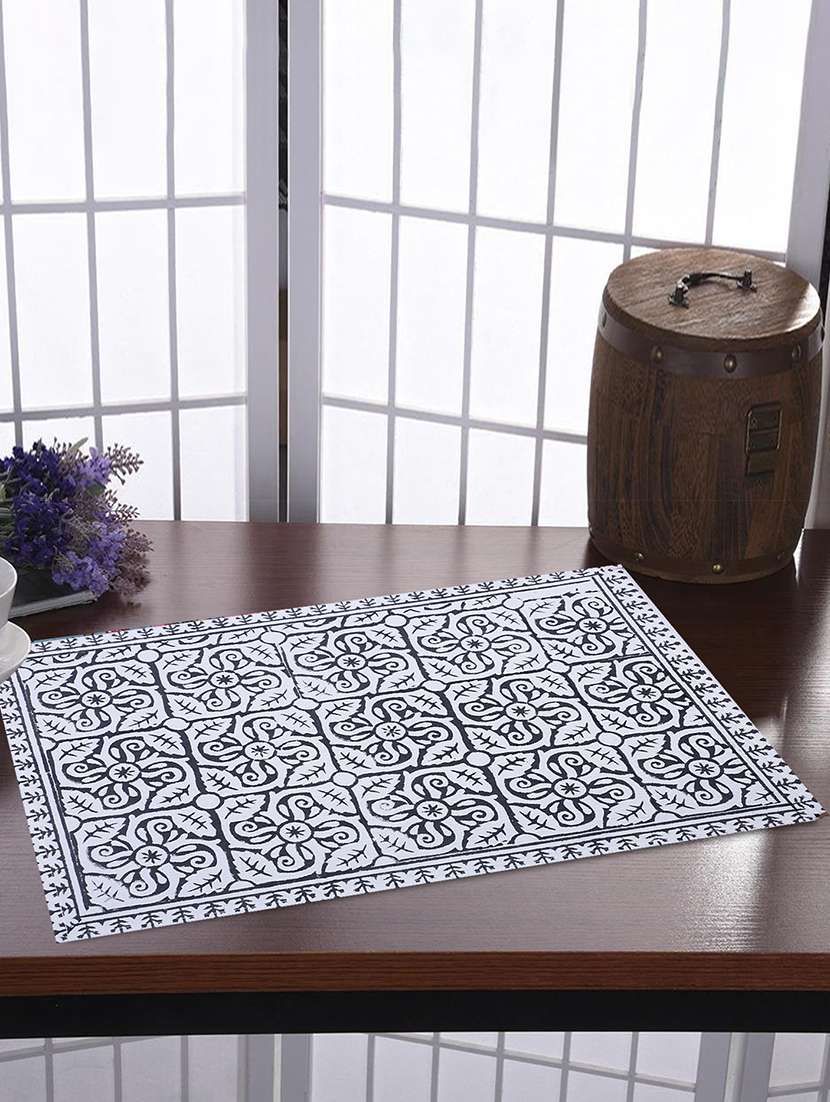 cotton dining table place mats (set of 6)
