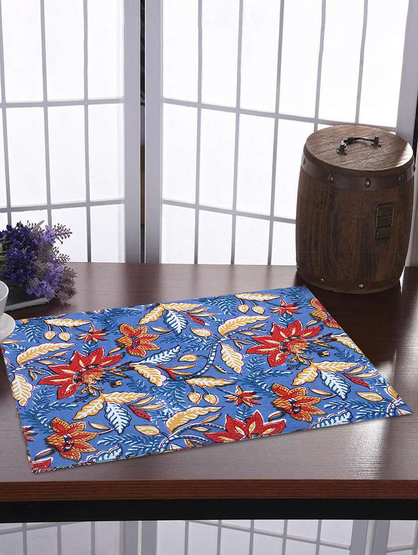 cotton dining table place mats (set of 6)