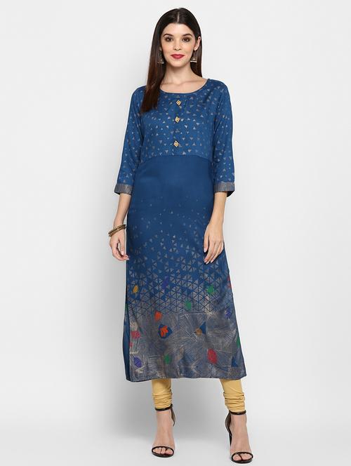 women's straight kurta - 17459385 - Standard Image - 0