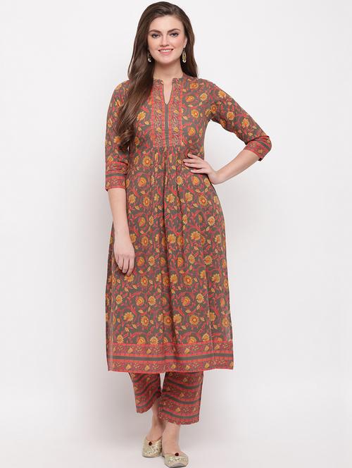 women's flared kurta - 17459494 - Standard Image - 0