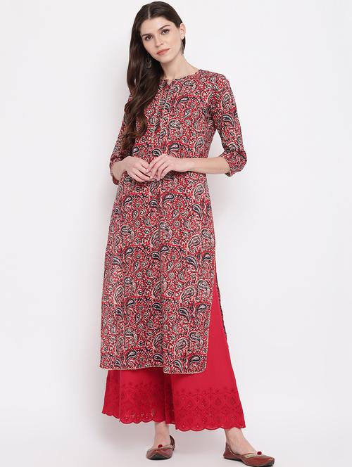 women's straight kurta - 17459517 -  Standard Image - 0
