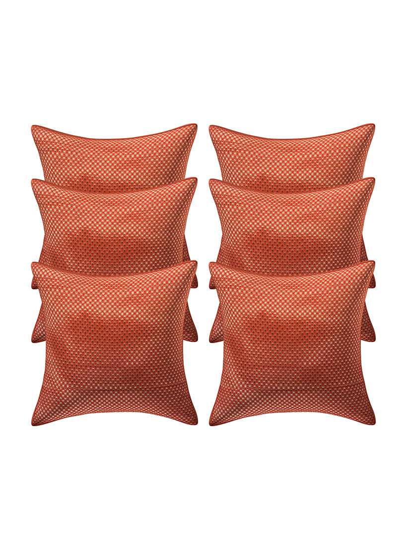  rayon assorted cushion cover (pack of 6)