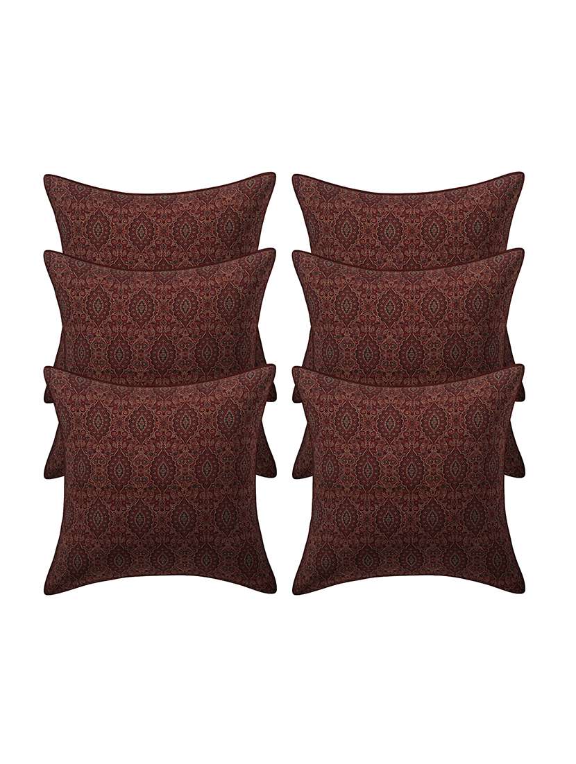  rayon assorted cushion cover (pack of 6)