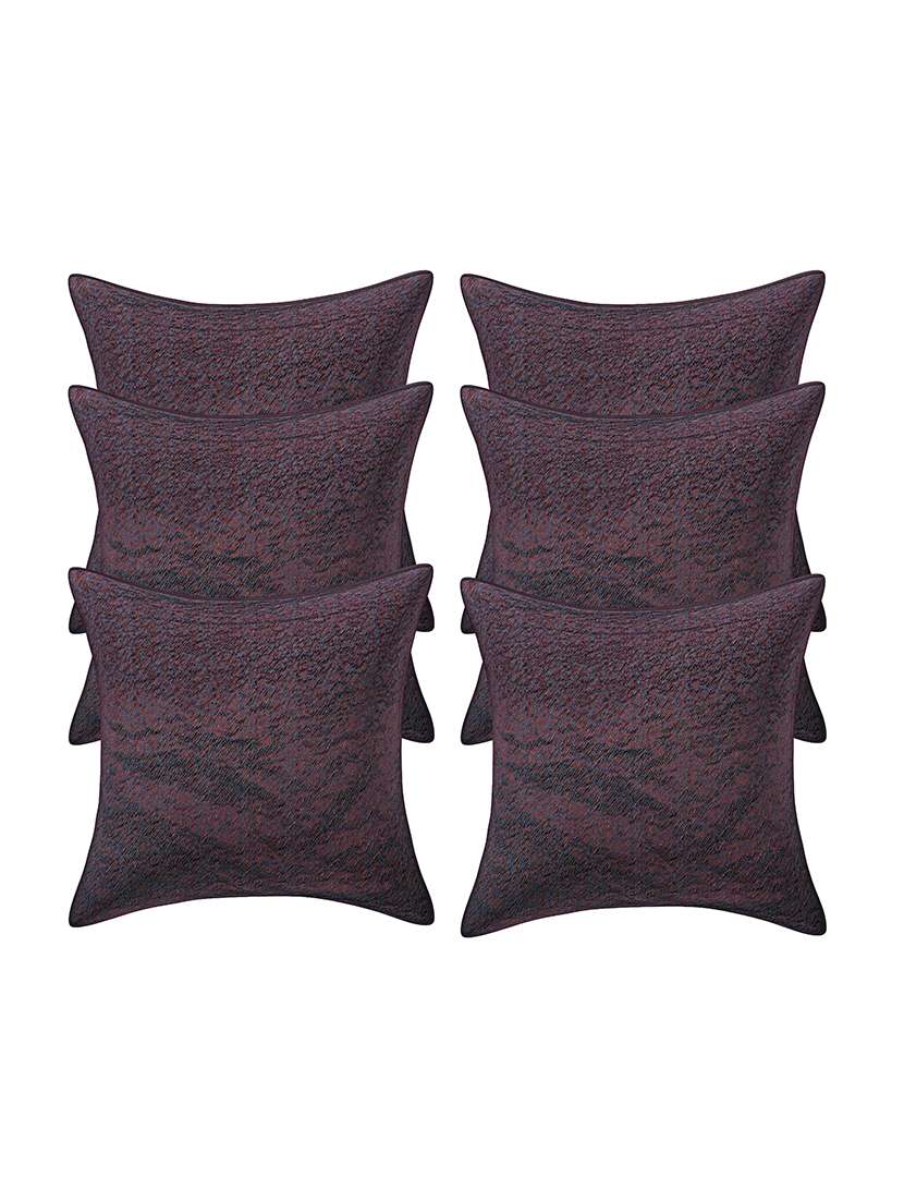  rayon assorted cushion cover (pack of 6)