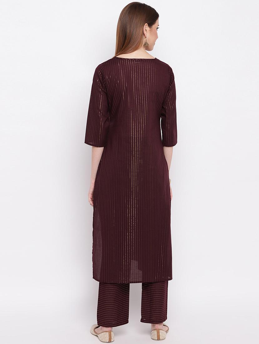 embroidered kurta pant set - 17459682 - Standard Image - 2