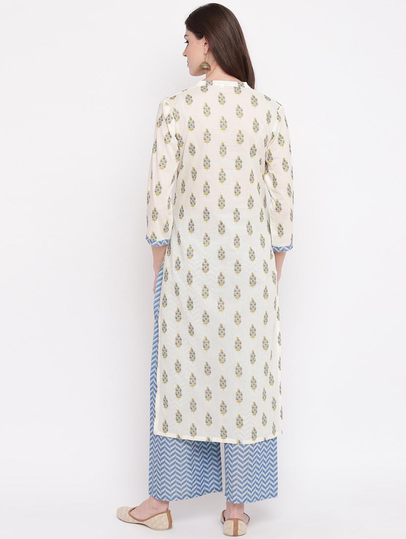 floral kurta palazzo set - 17459722 - Standard Image - 2
